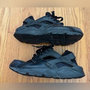 Nike Hurache Sneakers Unisex 7 Youth Black Running Shoes *Review Pics for Wear*